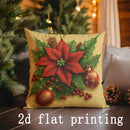 Axyaa Christmas Printed Pillow Covers for Sofa, Bedroom, and Car