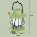 Axyaa Retro LED Camping Lamp: USB Rechargeable Night Light, 3 Colors Dimming
