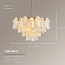 Axyaa Glass Chandeliers: Artistic LED Hanging Lamps for Wedding Party Decor