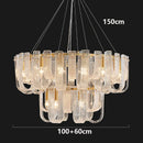 Axyaa Crystal Chandelier Pendant Light for Living Room and Bedroom