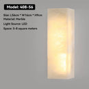 Axyaa Marble Wall Lamp: Designer Natural Copper LED Lighting for Various Rooms