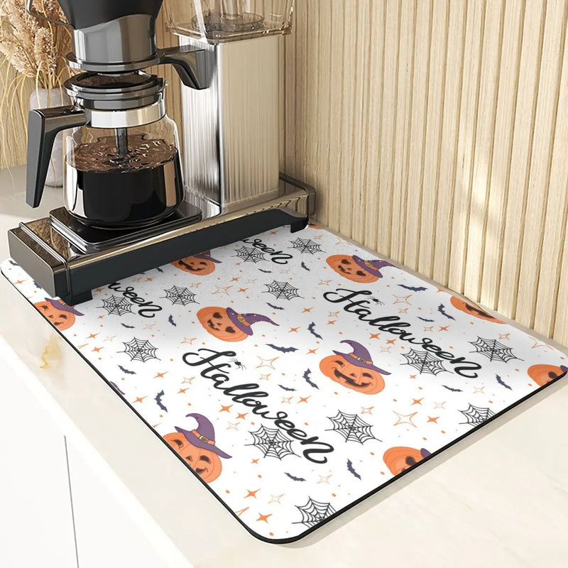 Axyaa Halloween Pumpkin Silicone Table Mat Set