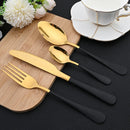 Axyaa 16-Piece Stainless Steel Western Dinnerware Cutlery Set