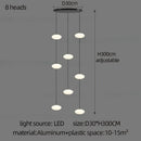 Axyaa Oval Ball Chandelier: Nordic Minimalist High-rise Staircase Lighting