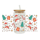 Axyaa Christmas Water Bottle with Lid & Straw | Festive Holiday Decor & Reusable Cup