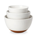 Axyaa Ceramic Mixing Bowls Set of 3/6 - Stoneware Serving Bowls for Cooking & Baking