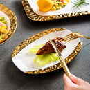 Axyaa Ceramic Steak Wedding Set - Round Plate, Soup Bowl, Rectangular Tableware