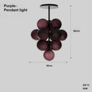 Axyaa Grape Glass Ball Chandelier - Nordic Modern Creative Design