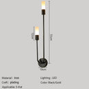 Axyaa Minimalist Gold Black G9 Wall Sconces for Bedroom Stairway Balcony