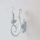 Axyaa White Metal Wall Lamp E14 Candle Light Fixture