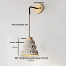 Axyaa Modern Cement LED Wall Sconce Pull Chain Switch Stair Light Fixtures