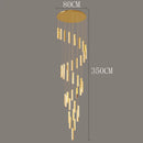 Axyaa Crystal Chandelier Stair Pendant Living Room Lighting Interior Pendant Lights