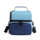 Axyaa Multicolor Insulated Lunch Bag: Double-Layer Portable Work Lunch Box, Large Capacity