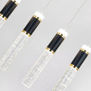 Axyaa Crystal Chandelier Stair Pendant: Modern Living Room Lighting