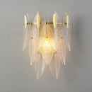 Axyaa Modern Luxury Feather Leaves LED Wall Lamp for Bedroom and Living Room