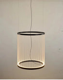 Axyaa Nordic Designer Cotton Rope Chandelier for Duplex Rotating Staircase