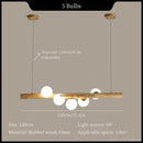 Axyaa Wood Pendant Chandelier LED Ceiling Lighting Fixture