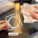 Axyaa Clear Bead Organizers & Press On Nails Storage Box with Lid