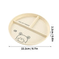 Axyaa Stackable 3-Compartment Fruit Salad Dinner Plate | Microwave Safe Cake Dessert Dishes