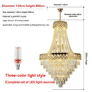 Axyaa Luxury Crystal Chandelier for Home Decor and Hotel Staircase