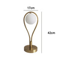 Axyaa Nordic Glass Ball Table Lamp for Bedroom Brass Living Room Study Home Decor Lighting