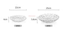 Axyaa Modern Living Room Fruit Plate Glass Plate Creative Home Snacks Firm Fruit Plate