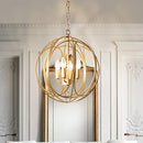 Axyaa Iron Industrial Ball Chandelier Candle Light for Home Decor, Kitchen & Dining Room