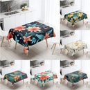 Tropical Plant Printed Waterproof Table Cloth for Kitchen & Restaurant by Axyaa