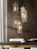 Axyaa Gold Pendant Lights - Glass Art Collection with Dimmable LED