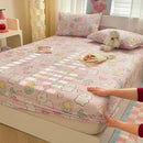 Axyaa Cartoon Fish Printed Cotton Fitted Bed Sheet - Single/Queen/King Sizes