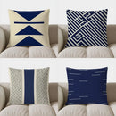 Geometric Pattern Throw Pillow by Axyaa - Ideal for Sofa, Bedroom, or Car