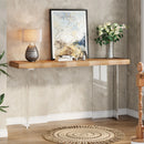 Axyaa 47" Acrylic Sofa Table: Modern Narrow Console for Entryway & Hallway