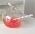 Axyaa Apple Cocktail Glasses Cup Set - Clear Glass for Bar Gathering Party