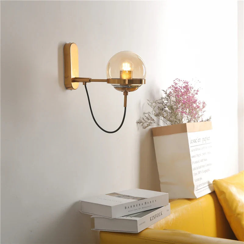 Axya Nordic Loft LED Wall Light Sconces: Modern Indoor Home Lighting