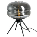 Axyaa Modern Glass Decorative Desk with LED for Living Room & Bedroom