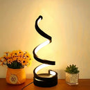 Axyaa Gold S-shaped Three-tone USB Powered Desk Lamp - Creative Decor