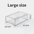 Axyaa Multi-layer Stackable Transparent Makeup & Storage Box - Desktop Organizer & Pill Holder