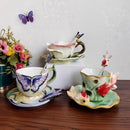 Axyaa Ceramic Rose Goldfish Coffee Cup Set