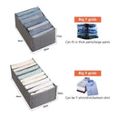 Axyaa Denim Storage Box Drawer Organizer System for Closet Clothing Cabinet