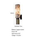 Axyaa Marble Wall Lamp: Elegant 15.7" E27 Wall Sconce for Home Decor & Lighting