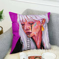 Axyaa Anime Art Pillowcase Cushion Cover 45*45 for Sofa Decor