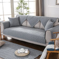 Axyaa Soft Washed Cotton Sofa Cover: Warm & Anti-Slip Solid Color Protective Towel
