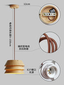 Axyaa Solid Wood Pendant Lights - Minimalist Design for Home Kitchen, Dining Room, Restaurant