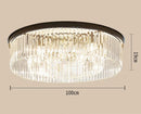 Axyaa Metal and Crystal Pendant Light - Stylish LED Chandelier for Living Room