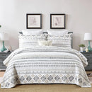 Axyaa Boho Quilt Set King Size 100% Cotton Lightweight Reversible Bedspreads