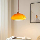Axyaa Nordic Pumpkin Glass Pendant Light for Home Decor Lighting