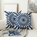 Axyaa Geometric Floral Embroidered Cushion Cover 45x45cm