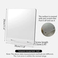 Axyaa Acrylic Memo Board with Magnetic Desktop Design - Clear, Reusable & Writable