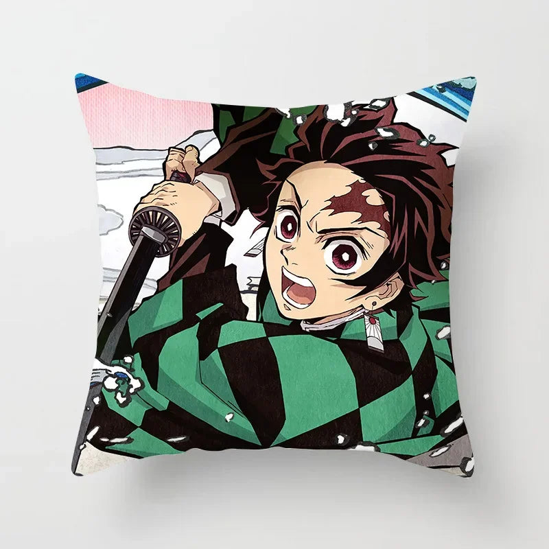 Demon Slayer Kimetsu no Yaiba Pillowcase for Kids Bedroom Decor by Axyaa