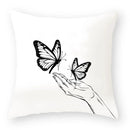 Axyaa Flower Print Sofa Pillow Cover for Decor, Car Seat, and Cute Decor Display